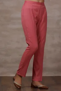Pink Cashmilon Straight Pants image 2
