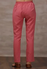 Pink Cashmilon Straight Pants image 4
