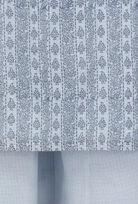 Blue Straight Fit Hand-Block Printed  Kota Kurta image 5