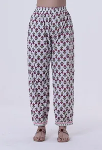 Set Of 2: Multicolored Cotton Angrakha With Pant image 3