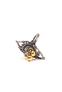 Set of 4: Ghungroo Silver Brass Toering image 5