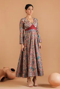 Single: Koel Allover Kalamkari Fit & Flare Long Dress image 2
