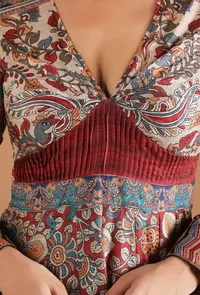 Single: Koel Allover Kalamkari Fit & Flare Long Dress image 5