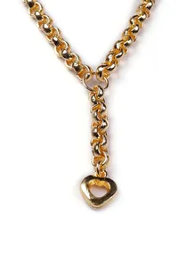 Twisted Gold Chain Brass Necklace image 3