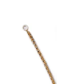 Twisted Gold Chain Brass Necklace image 4