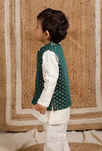 Emerald Green Nehru Jacket image 2