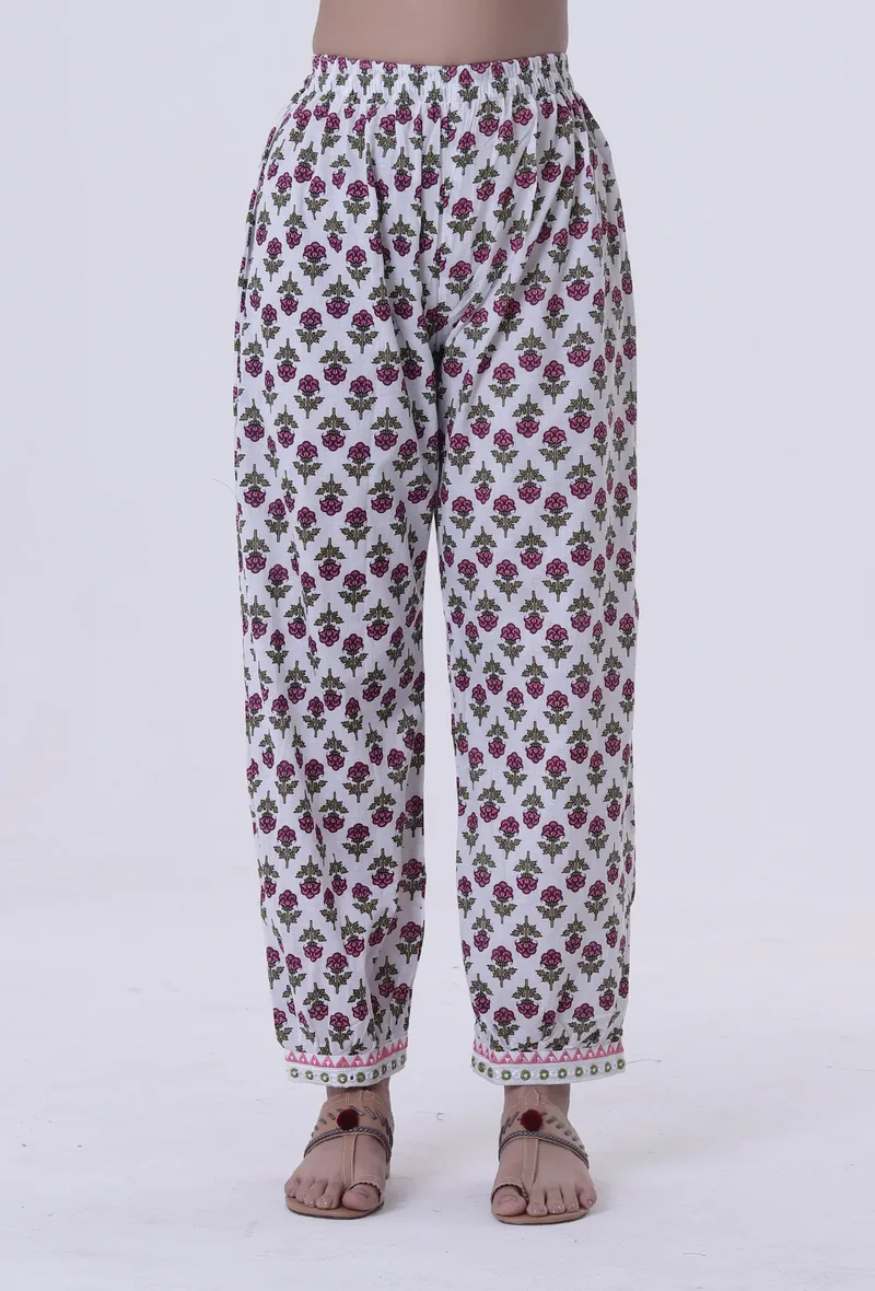 Multicolored Cotton Pant