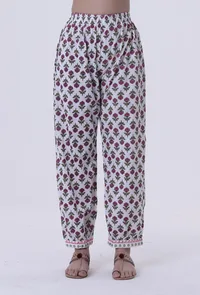 Multicolored Cotton Pant image 1