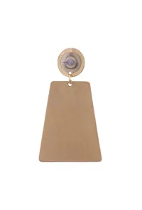 Plan Squared Brass Earrings image 5