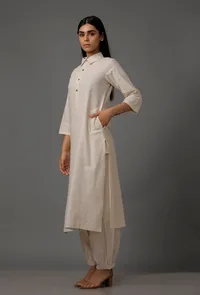 Irish Cream Pure Cotton Kurta image 2