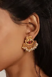 Guttapusalu Style Elephant Shape Antique Jewellery Set image 2