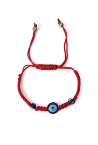 Adjustable Evil Eye Fabric Bracelet for Protection Against Negative Energy image 2