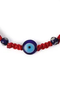 Adjustable Evil Eye Fabric Bracelet for Protection Against Negative Energy image 3