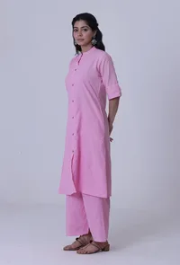 Pastel Violet Cotton Kurti image 3
