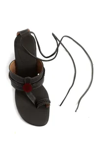Chalk Grey Cruelty Free Leather Heels Sandals image 2
