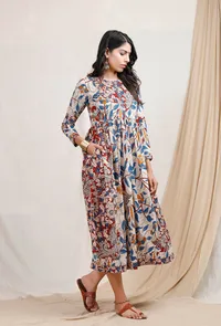 Dual Print Kalamkari Dress image 3