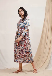 Dual Print Kalamkari Dress image 4