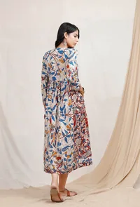 Dual Print Kalamkari Dress image 5