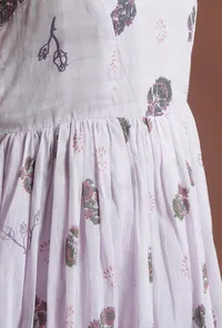 Hand Block Printed Cotton Midi Dress with Spaghetti Straps image 6