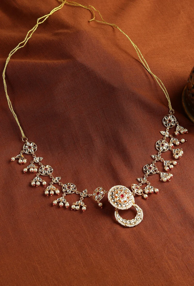 Rajputana Kundan Cascade Sheeshphool