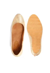 Beige Pencil Heels In Brocade image 2