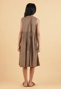 Weathered Woodland Brown Mulmul Dress image 4