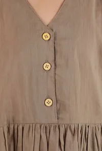 Weathered Woodland Brown Mulmul Dress image 5