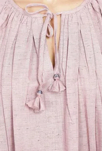 Orchid Pink Flared Cotton Khaadi Kurta image 5