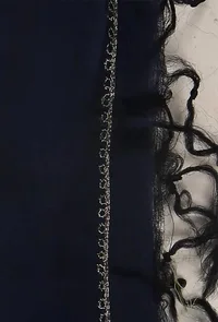 Royal Blue Chanderi Dupatta With Zari Embroidery image 2