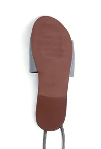 Madame Cherry Black Cruelty Free Leather Sandals image 4