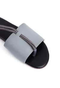 Madame Cherry Black Cruelty Free Leather Sandals image 5