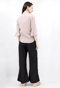 Lilac Button Down Shirt In Cotton Slub image 5