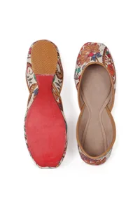 Multicolor Floral Chintz Jutti image 3