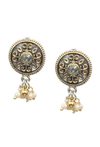 Zeenat Royale Oxidised Coin Necklace Set image 4