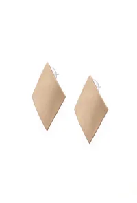 Triangle Brass Earrings image 3
