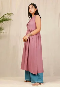 Set of 2: Gulabi Kurta and Asmani Pallazos image 2