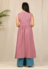 Set of 2: Gulabi Kurta and Asmani Pallazos image 3