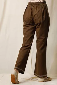 Mehendi Cotton Slub Palazzos image 4