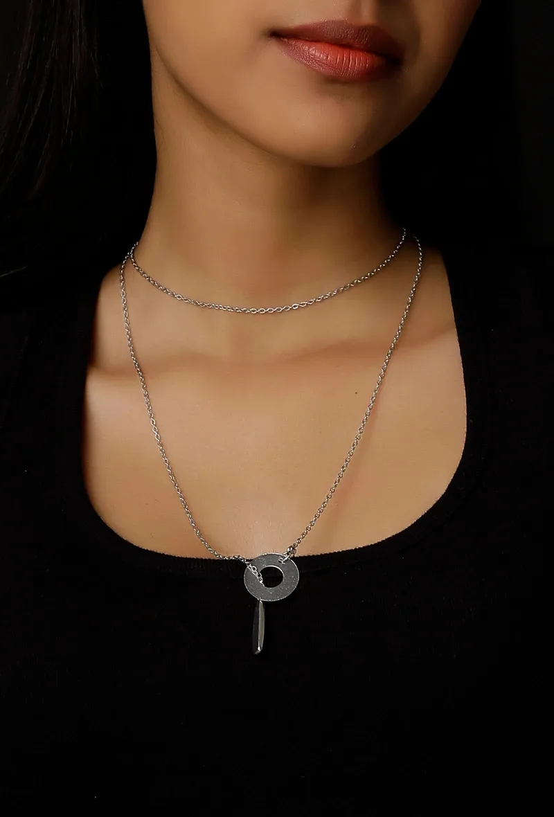 Charlotte Silver Layered Chain