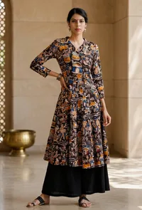 Kalamkari Block Printed Kurta image 1