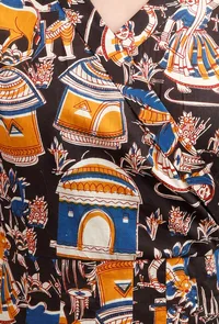 Kalamkari Block Printed Kurta image 6