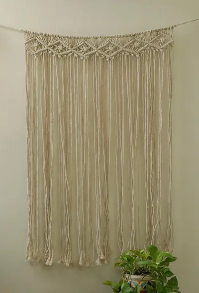 Greek Stripes Macrame Wall Hanging