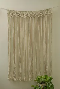 Greek Stripes Macrame Wall Hanging image 1