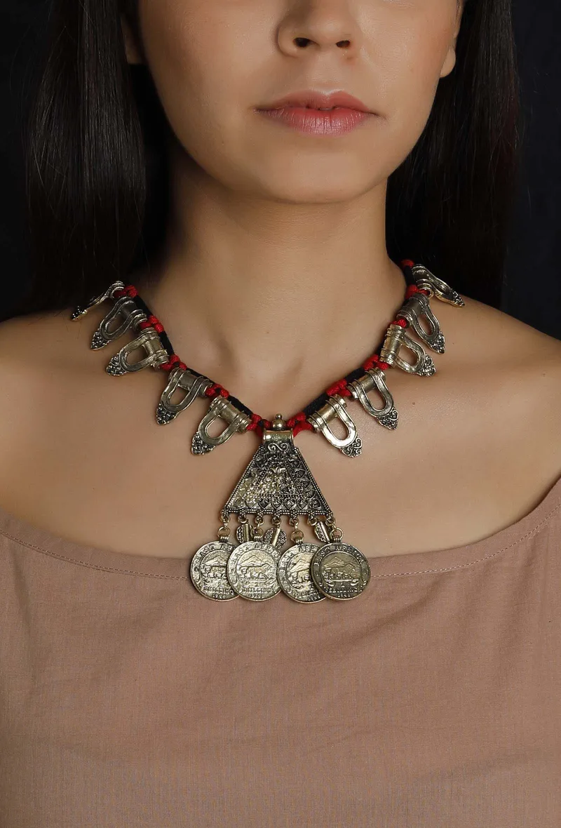 Kaveri German Silver Necklace