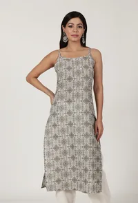 Multi Printed White Color Cotton Slip image 1