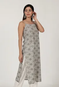 Multi Printed White Color Cotton Slip image 2