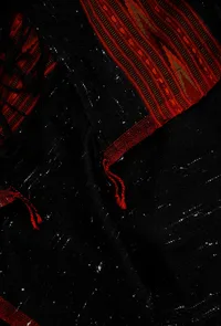 Maroon & Black Pure Wool Kullu Stole image 2