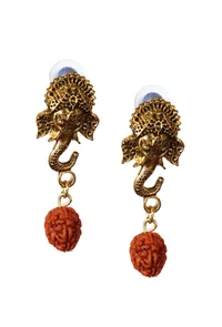 Vakratunda Rudraksha Earrings image 2