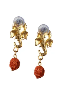 Vakratunda Rudraksha Earrings image 3