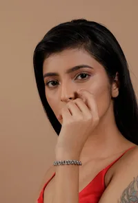 Silver Twisted Chain Braclet image 1